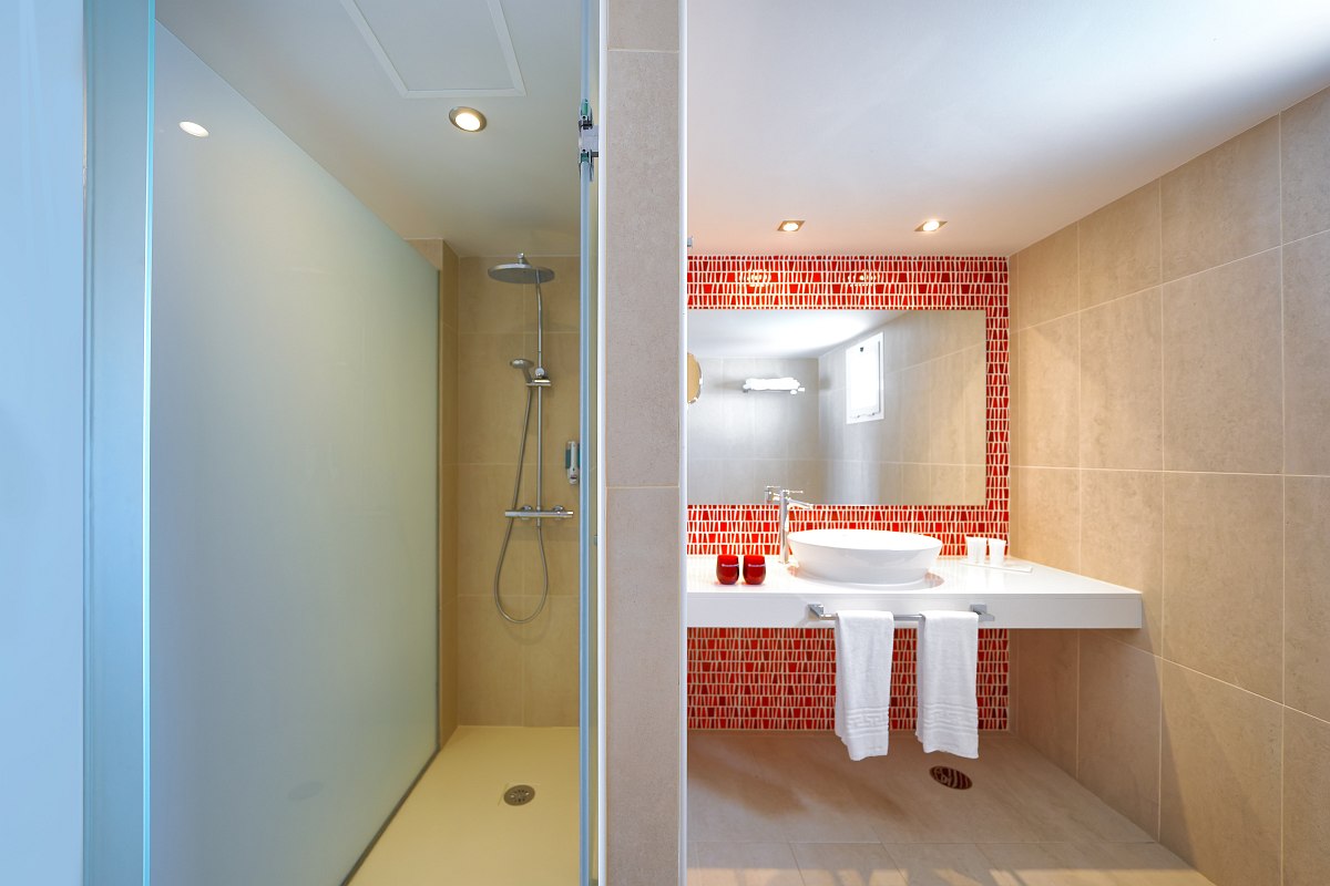 Badezimmer im Doppelzimmer Select - Sentido Aequora Lanzarote Suites