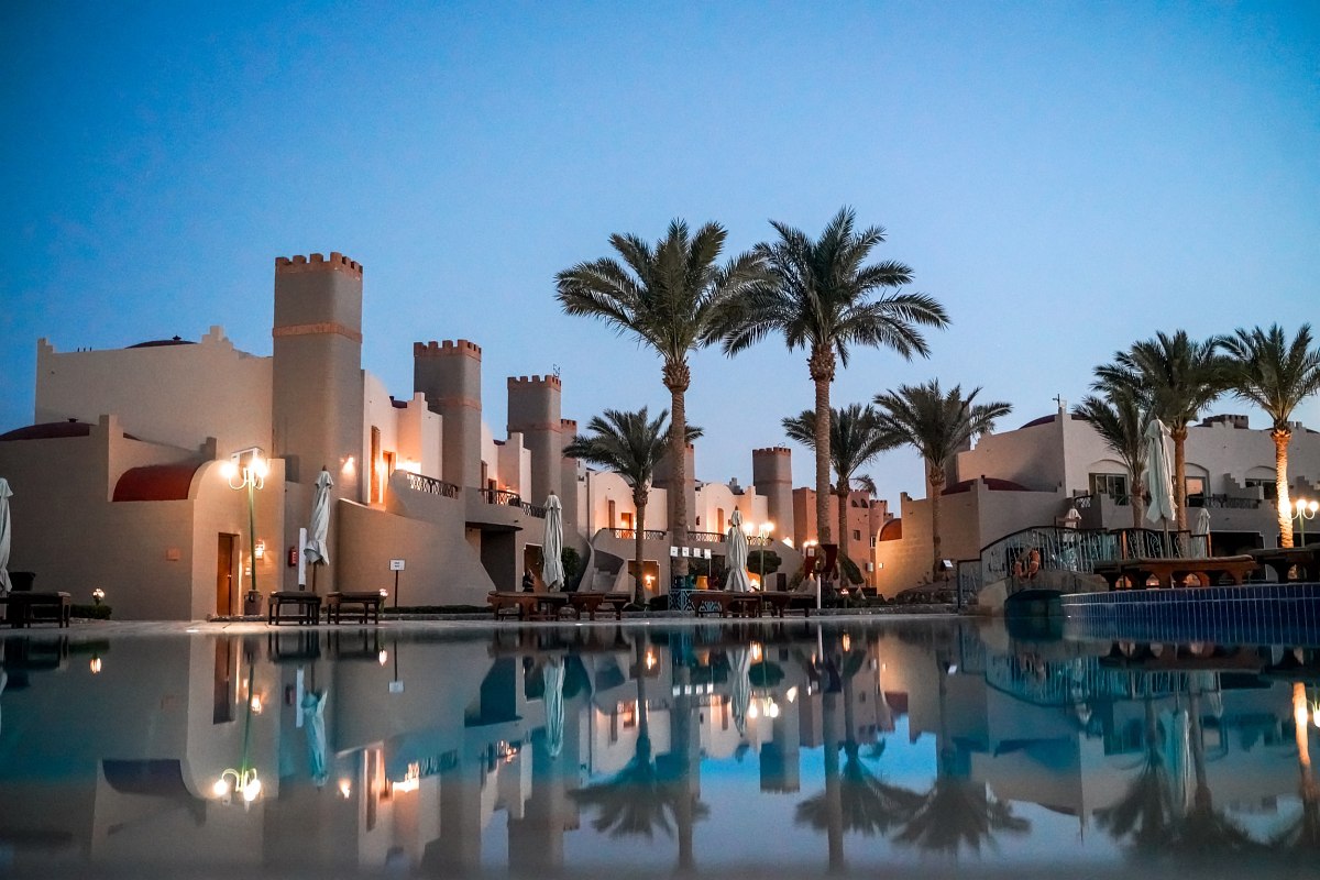 Hotel Sentido Akassia Beach, Ägypten, Einer der beiden Stege, die vom Hotel ins Meer führen