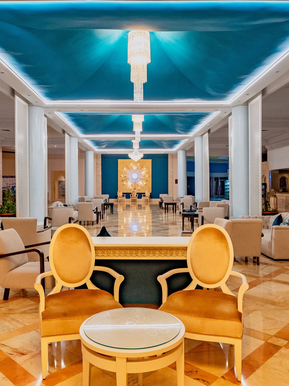 Hotel Sentido Bellevue Park, Tunesien, Terrasse mit Sitzgelegenheiten