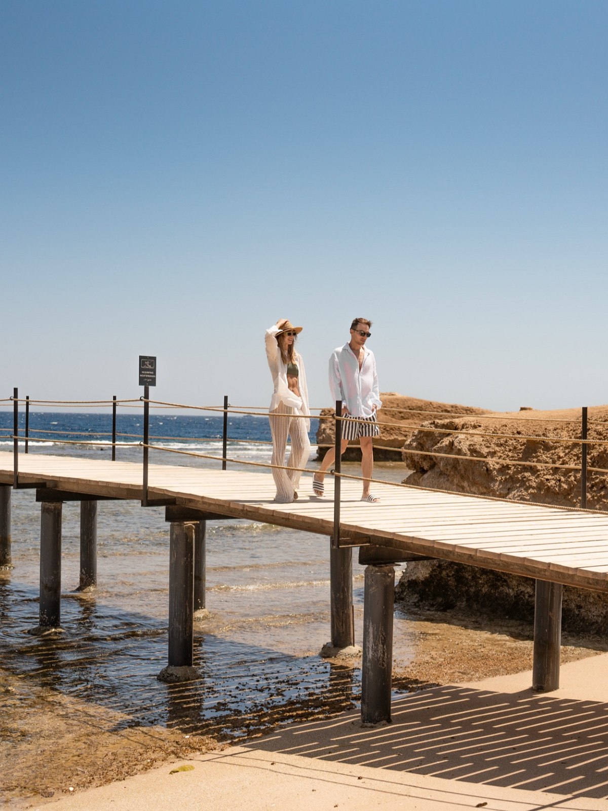 Couple at the jetty