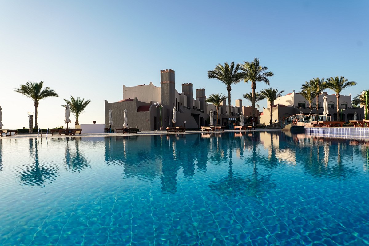 Hotel Sentido Akassia Beach, egypt, One of the two jetties leading from the Hotel into the sea