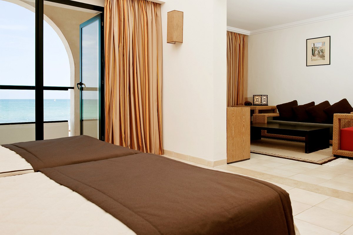 Sea side room on the 1st floor at Hotel Sentido Djerba Beach