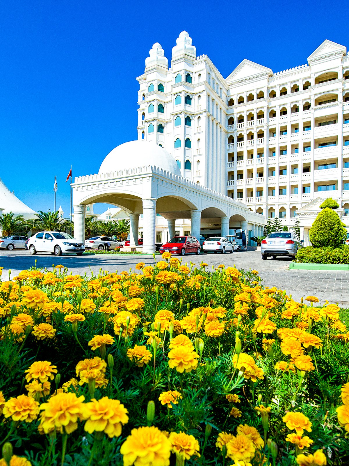 Hotel Sentido Kamelya Fulya, front view beach hotel Turkey