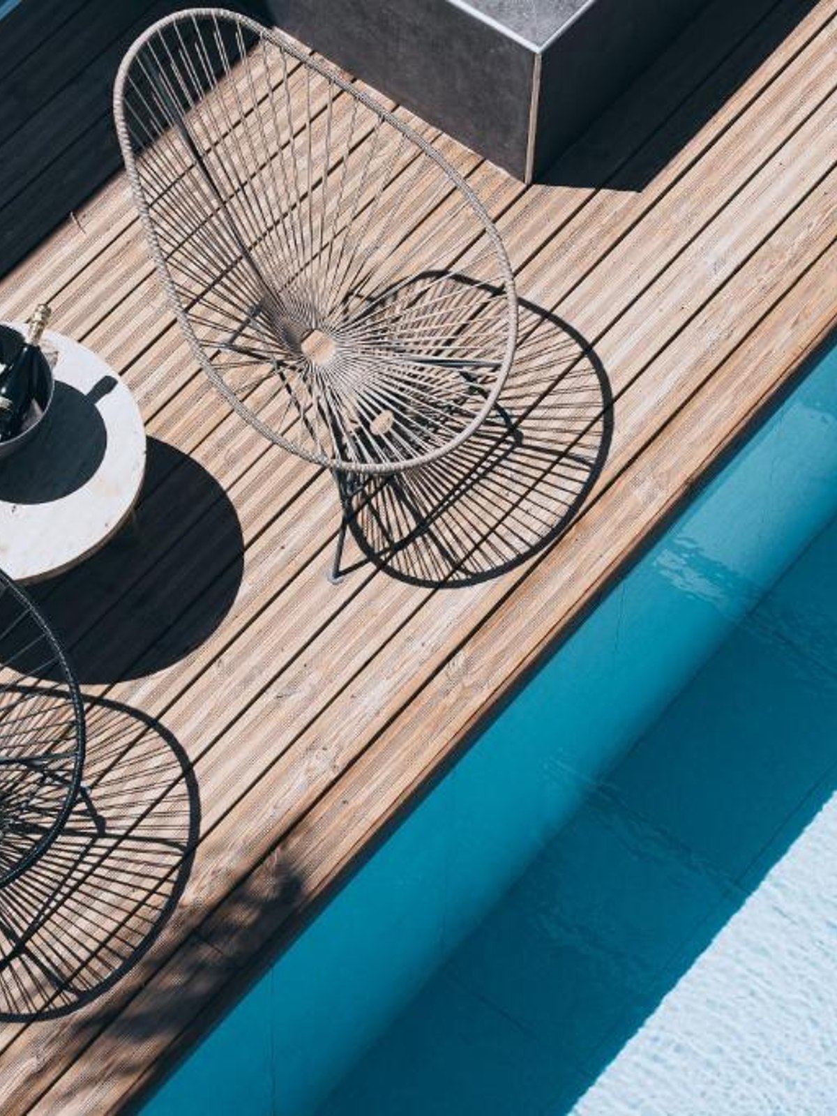 Seating option by the pool at Hotel Sentido More Meni Residence & Suites