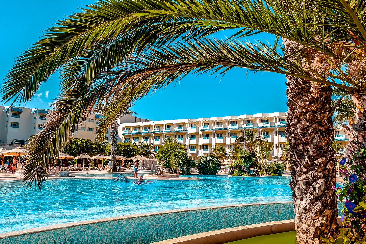 Hôtel Sentido Bellevue Park, Tunisie, partie du paysage de la piscine